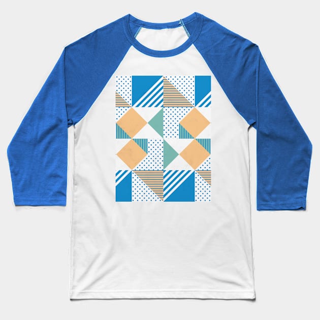 Geometric Polka Dots Petit Pois Cream Baseball T-Shirt by Tobe_Fonseca